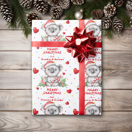 Papel De Regalo Confetti Heart Koala Nietos Navidades