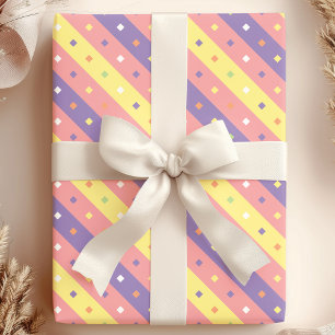 Papel De Regalo Confetti Stripe Fiesta
