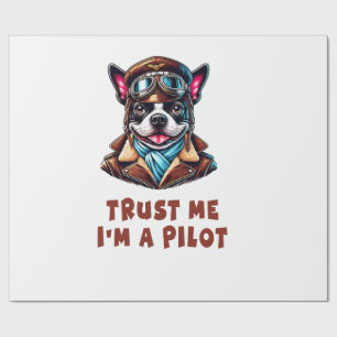 Papel De Regalo Confía en mí, soy piloto