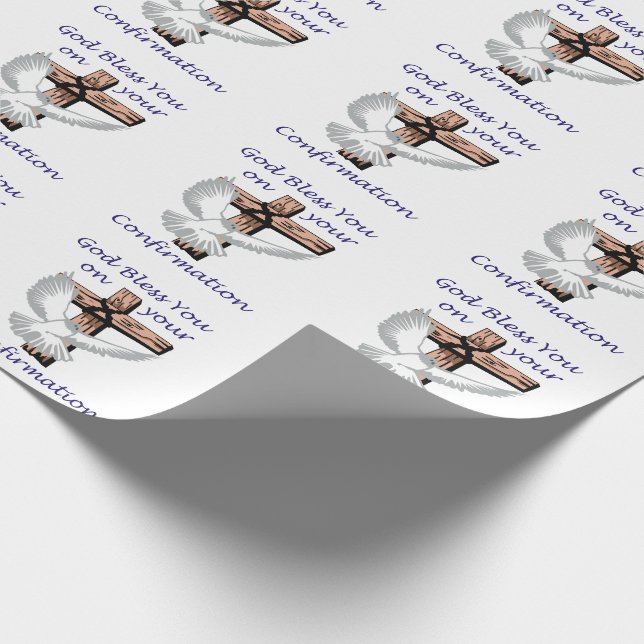 Papel De Regalo Confirmación bendecida (Esquina)