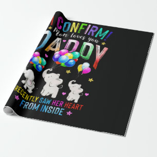 Papel De Regalo Confirmo Que Mamá Te Ama Papá Que La Vi Recienteme
