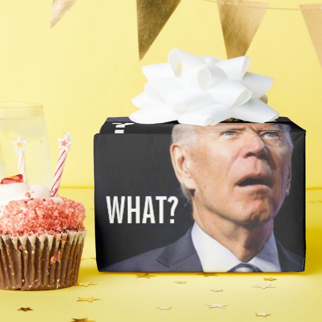 PAPEL DE REGALO CONFUSIÓN DE JOE BIDEN NAVIDADES DIVERTIDOS LLEVAN (Fiesta de cumpleaños )
