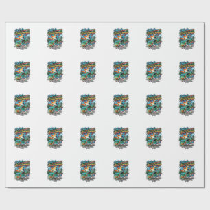 Papel De Regalo Congo RD Energía de Gol Esqueleto Delantero Nacion