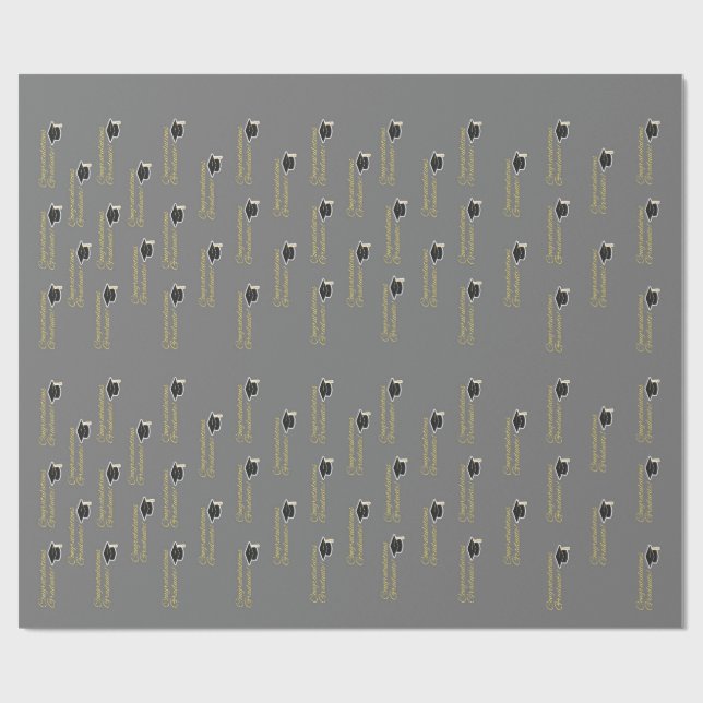 Papel De Regalo Congratulations Graduate (Superficie plana)