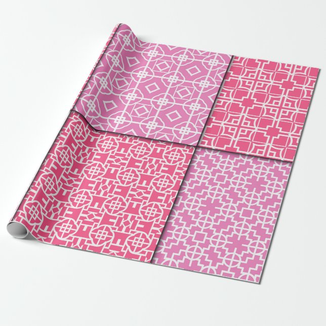 Papel De Regalo Conjunto de 6 patrones geométricos sin fisuras. Il (Desenrollado)