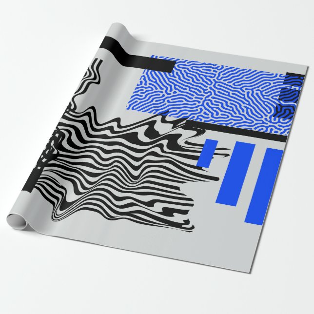 Papel De Regalo Conjunto de formas geométricas modernas universale (Desenrollado)
