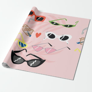 Papel De Regalo Conjunto de gafas de sol de moda al estilo persona