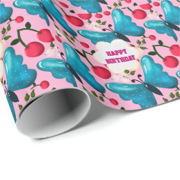 Papel De Regalo Conjunto personalizado de fiesta de cumpleaños de