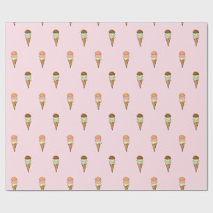 Papel De Regalo Cono de helado dulce