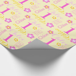 Papel de regalo conocido de encargo de la primera