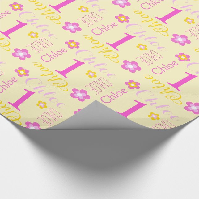 Papel de regalo conocido de encargo de la primera (Esquina)