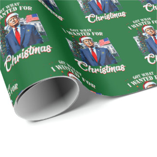 Papel De Regalo Conseguí Lo Que Quería Para Navidad Trump