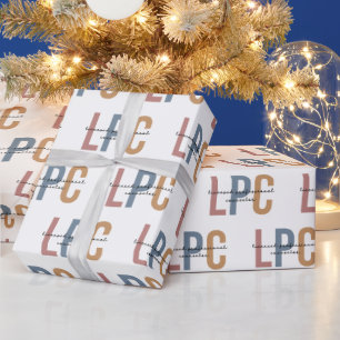 Papel De Regalo Consejero Profesional con Licencia LPC
