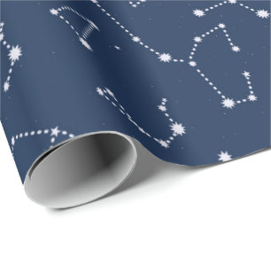 Papel De Regalo Constellations Starry Sky