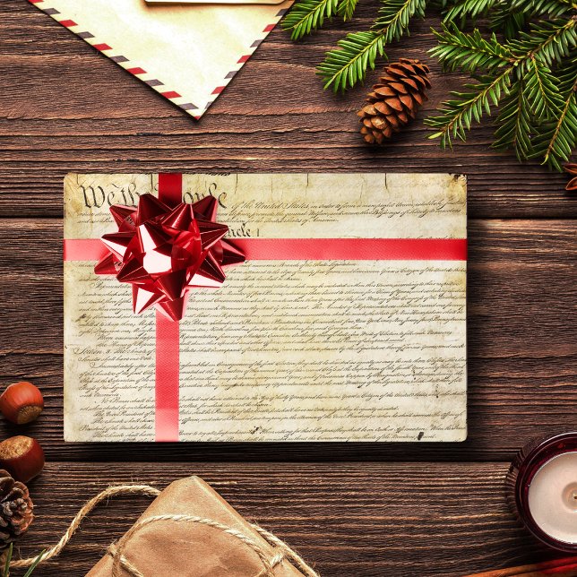 Papel De Regalo Constitución de Estados Unidos de Vintage (Subido por el creador)