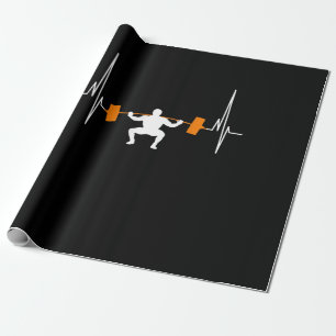Papel De Regalo Construcción del cuerpo de latido de barbería de e