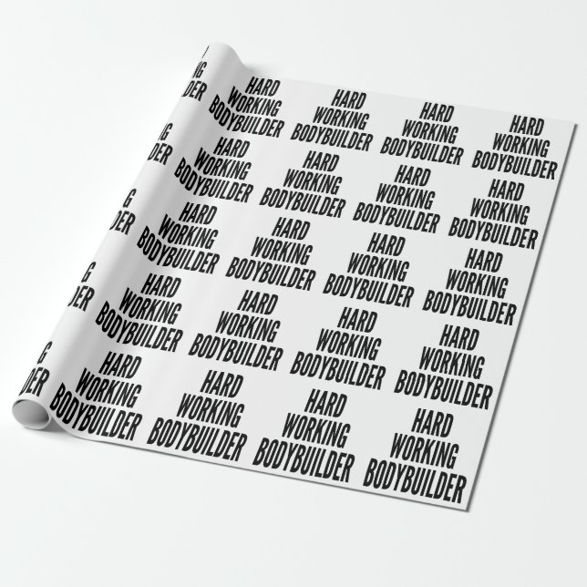 Papel De Regalo Constructor de cuerpos de trabajo duro (Desenrollado)