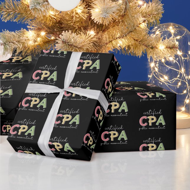 Papel De Regalo Contador público certificado por CPA (Vacaciones)