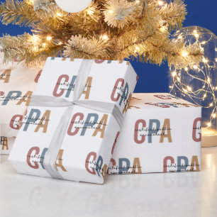 Papel De Regalo Contador Público Certificado por CPA Retro