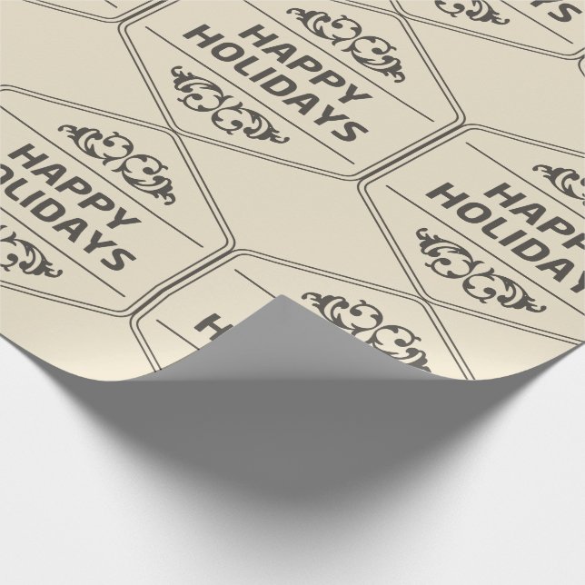 Papel De Regalo Contento del fondo del Personalizado de vacaciones (Esquina)