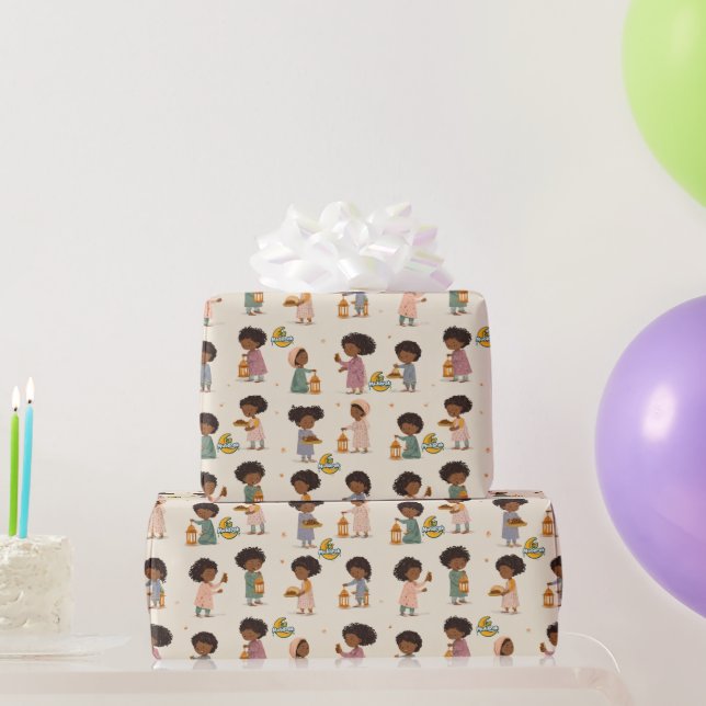 Papel de Regalo Continuo Eid Mubarak – Celebración (Regalos de fiesta)
