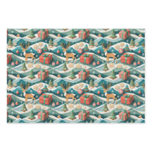 Papel de regalo continuo navideño Renoes 300dpi