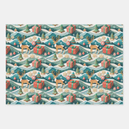 Papel de regalo continuo navideño Renoes 300dpi