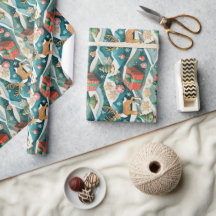 Papel de regalo continuo navideño Renoes 300dpi