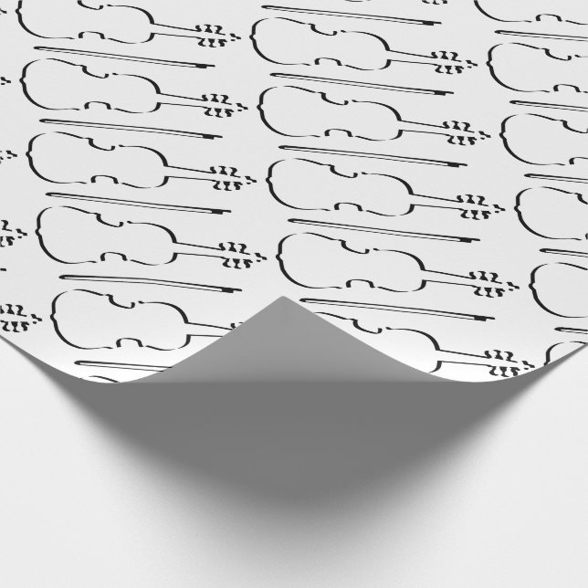 Papel De Regalo Contorno de violín (Esquina)
