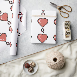 Papel De Regalo contorno negro de la reina del corazón