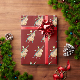 Papel De Regalo Contrabajo Stickman