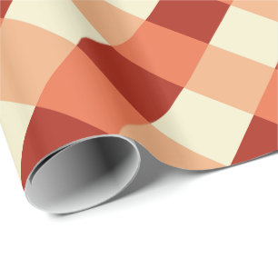 Papel De Regalo Control, moho, terracota y crema grandes del