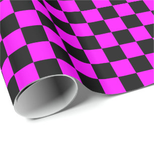 Papel De Regalo Control rosa y negro