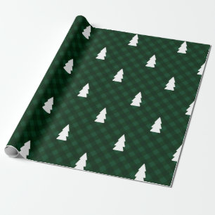 Papel De Regalo Control verde rústico del búfalo y árboles blan