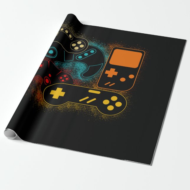 Papel De Regalo Controlador de videojuegos (Desenrollado)