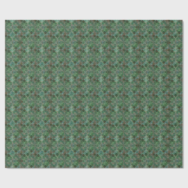 Papel De Regalo Controlled Chaos – Green (Superficie plana)