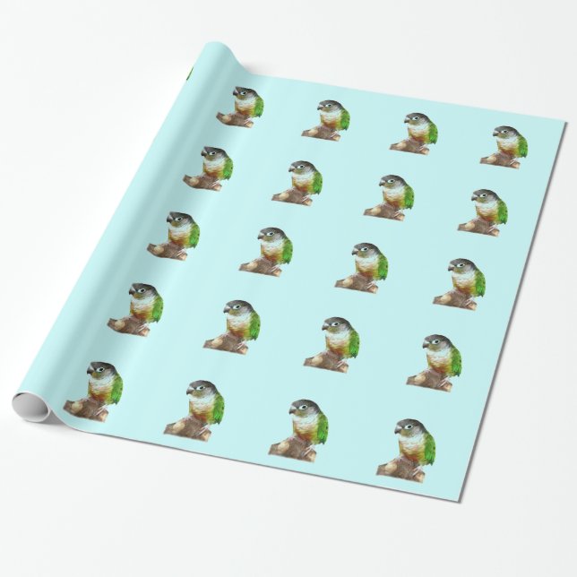 Papel De Regalo Conure de la mejilla verde (Desenrollado)