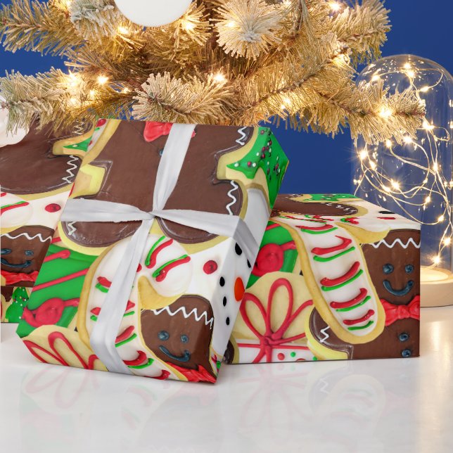 Papel De Regalo Cookies azucareras de navidades (Vacaciones)