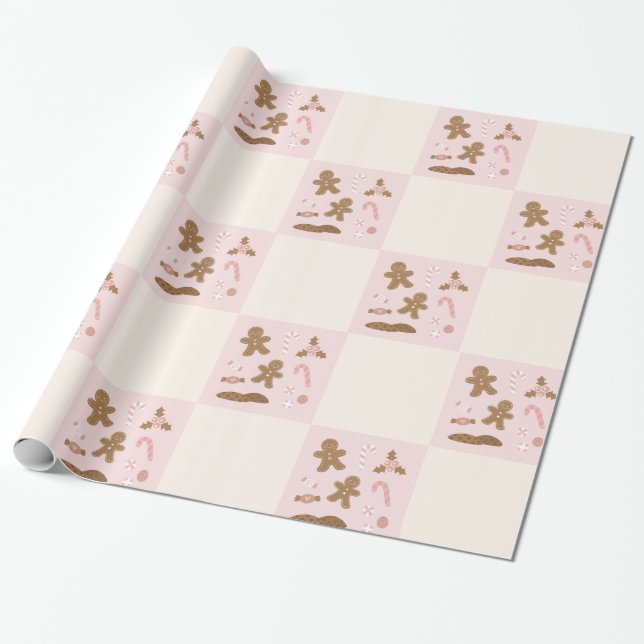 Papel De Regalo cookies de los navidades (Desenrollado)