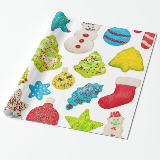 Papel De Regalo Cookies de navidades (Desenrollado)