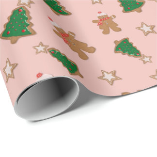 Papel De Regalo Cookies de Navidades de Gingerbread