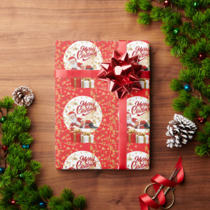 Papel De Regalo Cool Santa Claus Vacaciones de Navidad 🎅