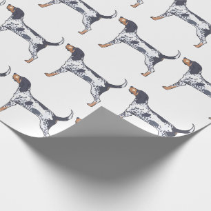 Papel De Regalo Coonhound Bluetick