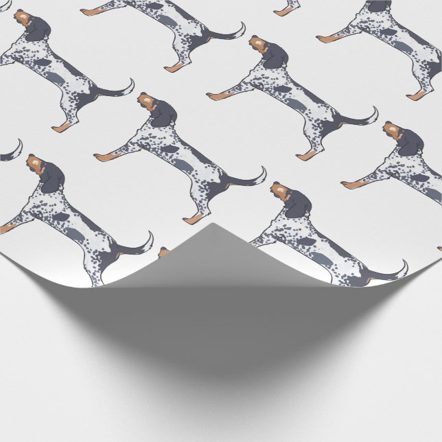 Papel De Regalo Coonhound Bluetick (Esquina)