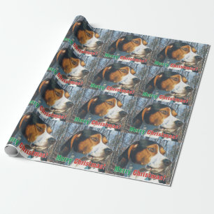 Papel De Regalo Coonhound del caminante de Treeing de las Felices