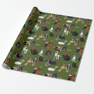 Papel De Regalo Coonhounds en Gorra 2020 moss