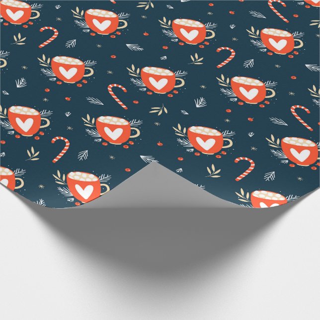 Papel De Regalo Copas de cacao y caña de canto (Esquina)