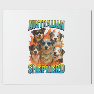 Papel De Regalo Copia del Pastor Australiano