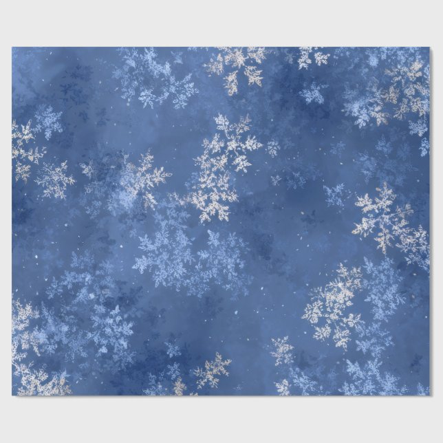 Papel De Regalo Copo de nieve (Superficie plana)