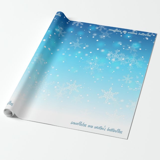 Papel De Regalo copo de nieve (Desenrollado)